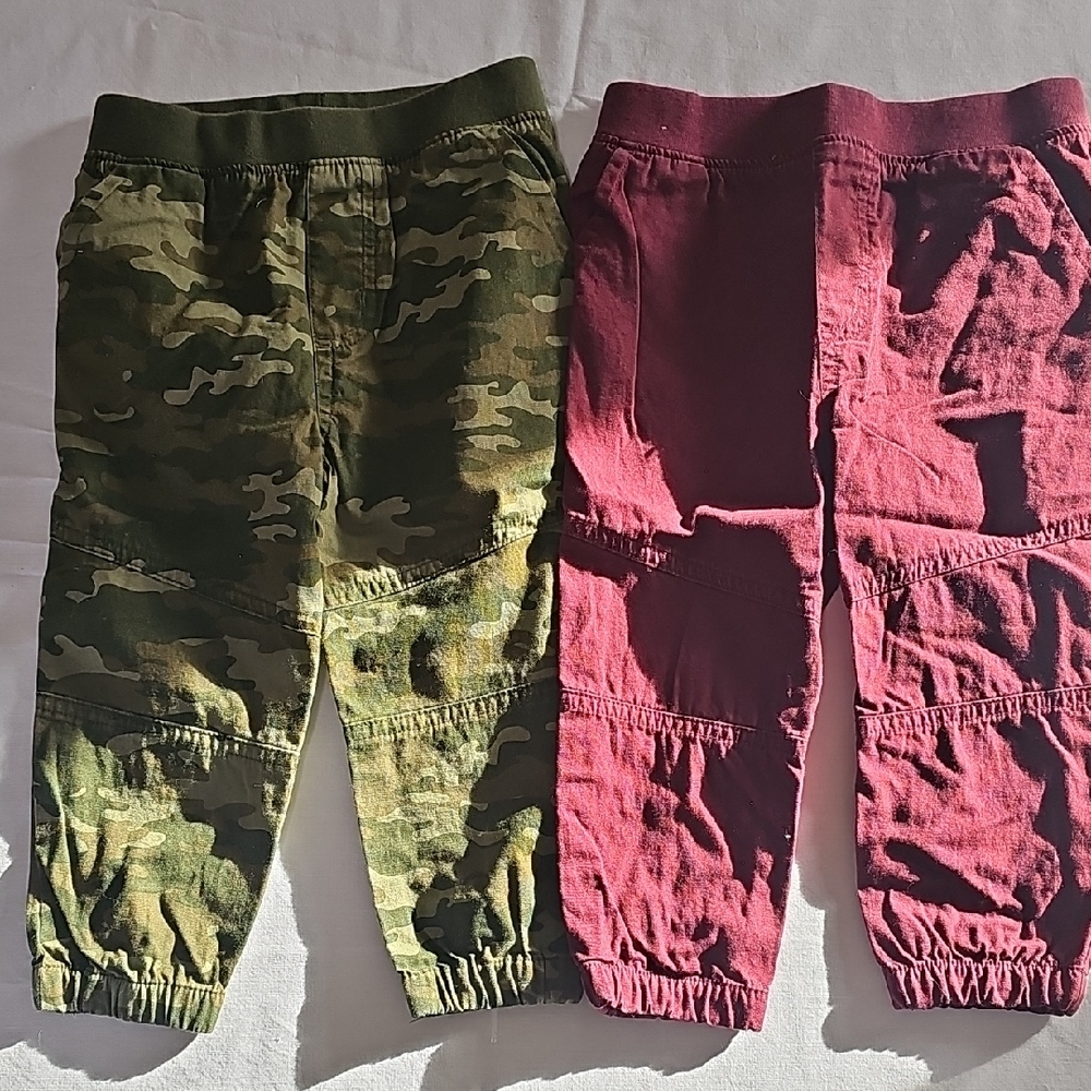 Garanimals Camouflage and Maroon Joggers